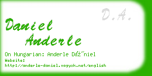 daniel anderle business card